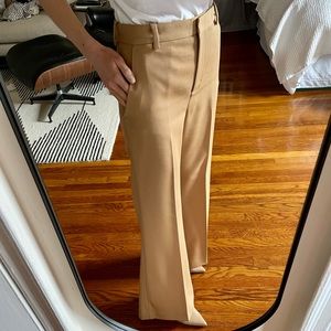 COS Wool camel wide leg pants